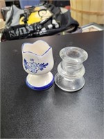 Toothpick holder and candle holder