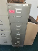 Metal Filing Cabinet , 4 Drawers, Approx 50"