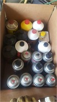 Large box of brake cleaner steering fluid brake