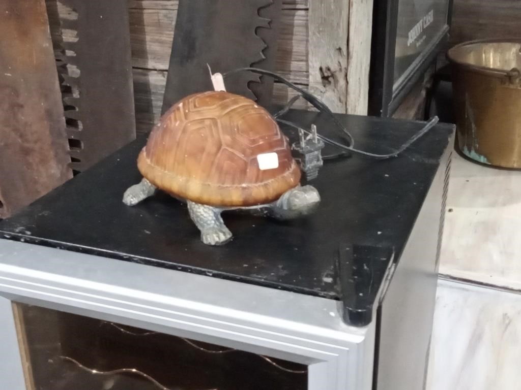 stained glass turtle lamp