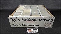 Box of Approx 3200 1970s Baseball Cards