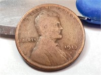 OF) Better date 1913 D Wheat Penny