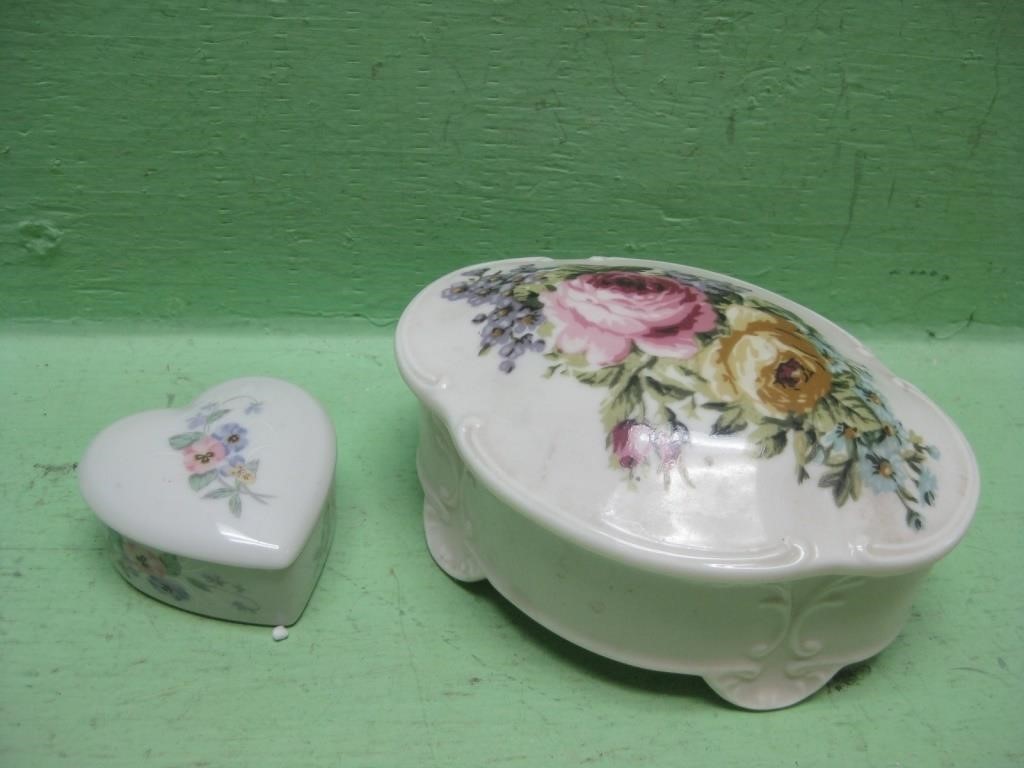 Two Trinket Containers - One Music Box
