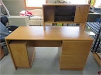 Pressboard desk w/ key 54x24x48 tall