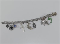 STERLING CHARM BRACELET