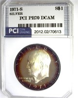 1971-S Silver Ike PR70 DCAM LISTS $550