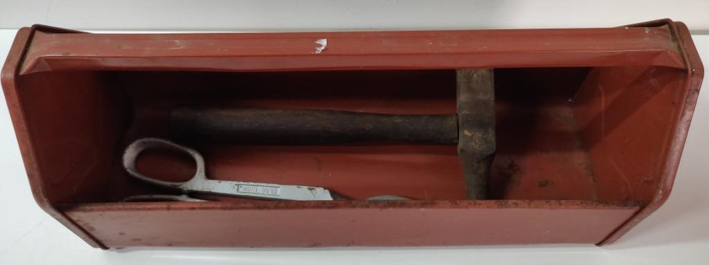 Vintage EZ Toter Tool Tray incl Blacksmith Hammer