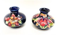 Two Moorcroft Small Vases