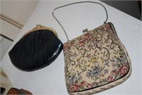 Lot of two small vintage purses