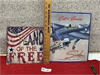 southern aircraft & land of free signs