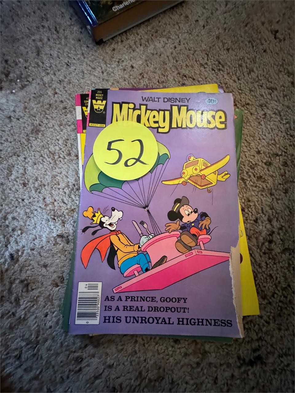 Vintage comic books, Mickey Mouse, etc.