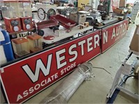 2 piece Western Auto Sign