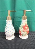 Lot of 2 Pioneer Woman soap dispensers