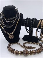 (6) Costume Jewelry Beaded Necklaces
