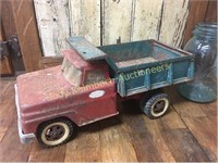 Old metal toy dump truck