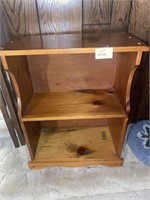 Vintage 2-Shelf Low Bookcase