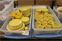 Large Lot of Yellow Fiesta Dishes