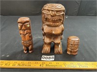 Hawaiian Tiki Figurines & Shaker
