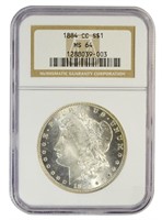 Near Gem 1884-CC Morgan Dollar