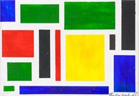 Dutch Oil on Canvas Signed Theo Van Doesburg