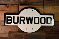 Burwood Station Sign - smallish - 106cmW