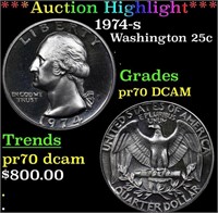 Proof ***Auction Highlight*** 1974-s Washington Qu