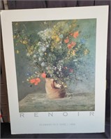 Unframed Renoir art poster mountedoncardboard.