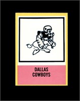 1967 Philadelphia #60 Dallas Cowboys Logo EX+