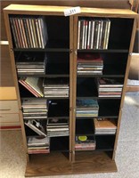 Pair of Bookshelves w/ Various Artists -Music CDs