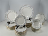 53 PCS ROYAL ALBERT "MEMORY LANE" DINNERWARE