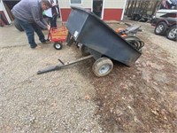 Small Pull Behind Yard Cart-Dump