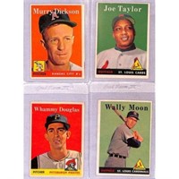 (4) High Grade 1958 Topps Baseball Cards