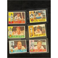 (10) 1960 Topps Baseball Cards With Hof