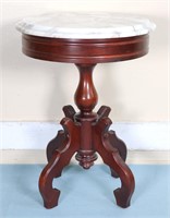 Victorian Revival Marble Top Cocktail Stand
