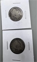 1901,1893 Barber Silver Quarters