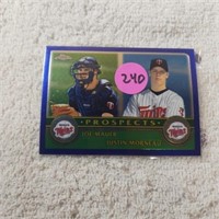 2003 Topps Chrome Rookie Joe Mauer & Justin