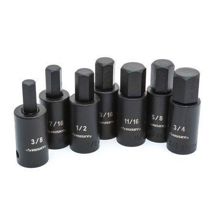 1/2 in. Drive Hex Bit Impact Socket Set SAE (7-Pie