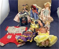 Vintage Baby Items + Small Vintage Dolls &