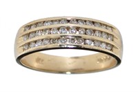 14kt Gold Channel Set 3/4 ct Diamond Ring