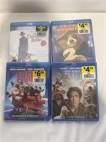 4Pk BLU RAY MOVIES