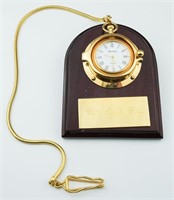 Bulova Pocket Watch with Presentation Plaque
