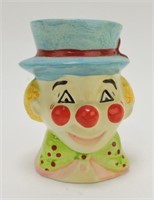 Parma clown head vase 5"