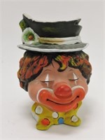 Enesco clown head vase 7"