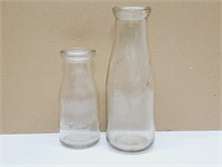 2 Milk Bottles Ottawa Laurentian Diary