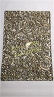 Ornate sterling silver book cover