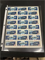 1975 Uncut Full Stamp Sheet-U.S. Apollo Space Miss
