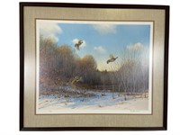 Signed Owen J. Gromme Winter Shadows Lithograph
