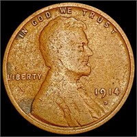 1914-D Wheat Cent LIGHTLY CIRCULATED