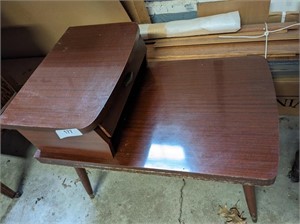 End Table with Mid Century Styling