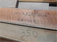 15 ~ 2X6X8-16' Cedar